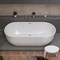 Alfi Brand ALFI brand AB8839 67" White Oval Acrylic Free Standing Soaking Bathtub AB8839 - alternate 5